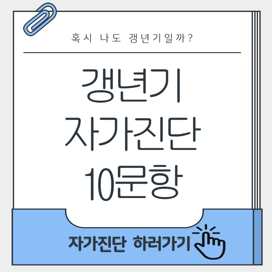 갱년기 자가진단