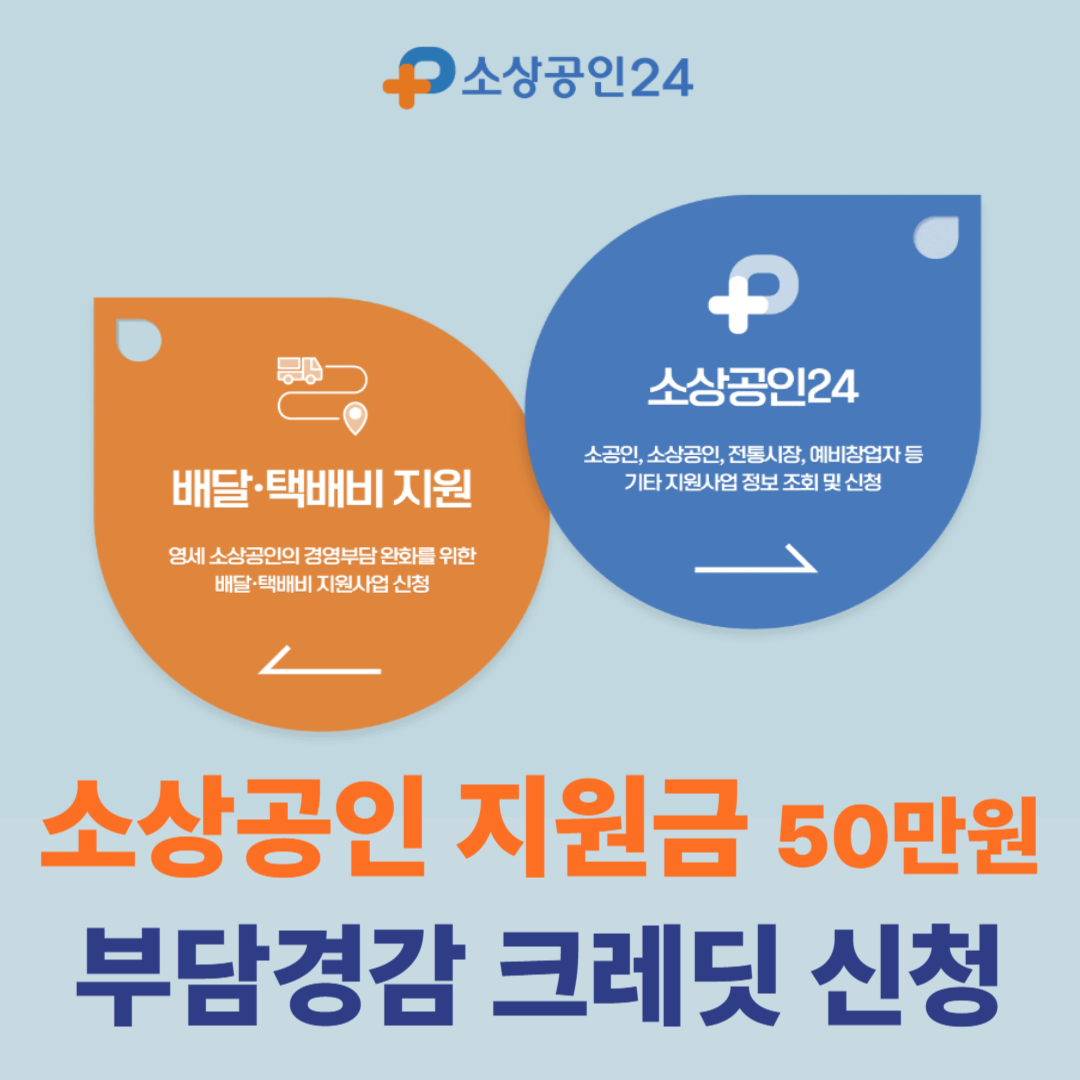 소상공인 부담 경감 크레딧 신청 절차 방법