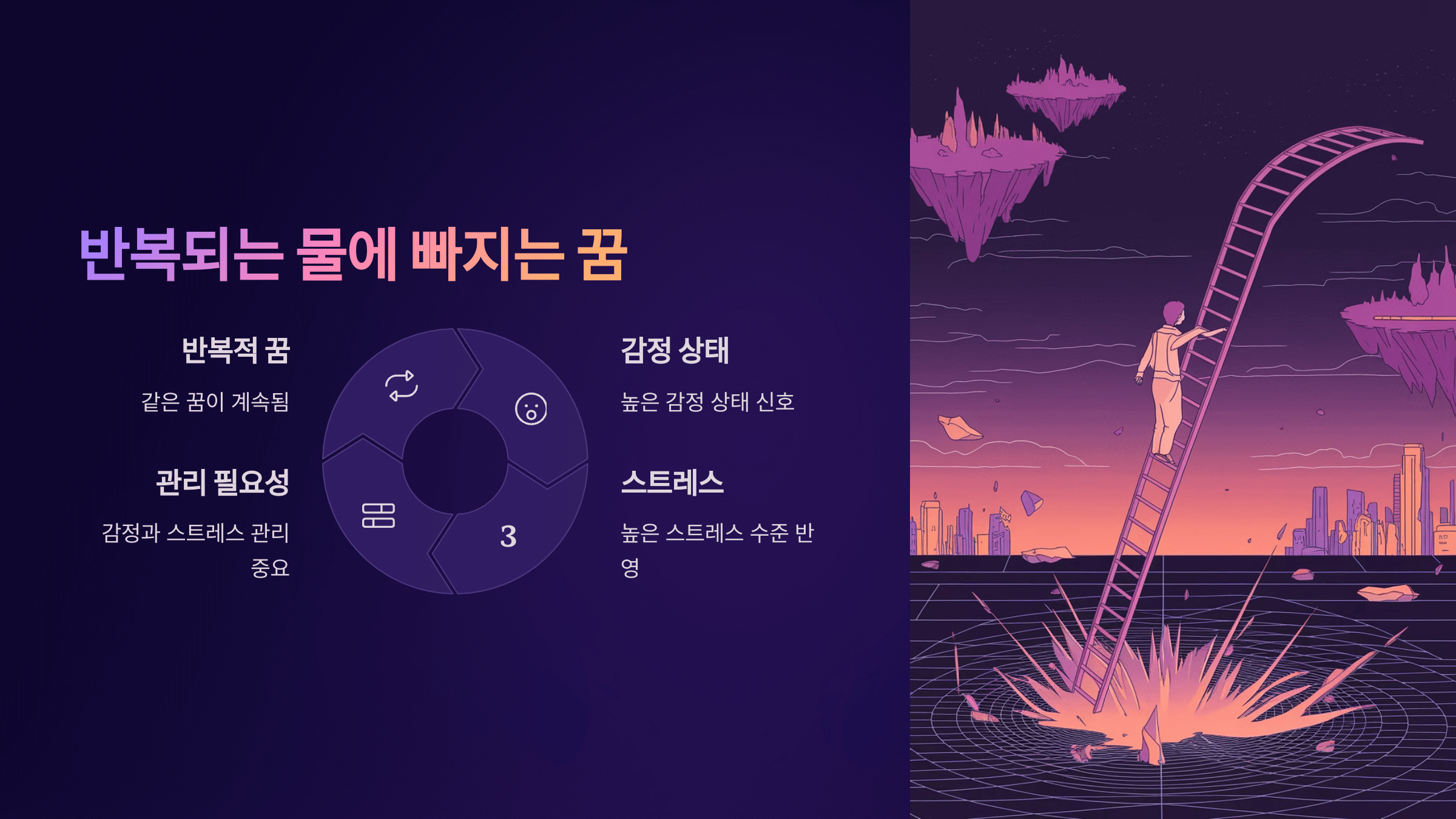 물에 빠지는 꿈 사진입니다.