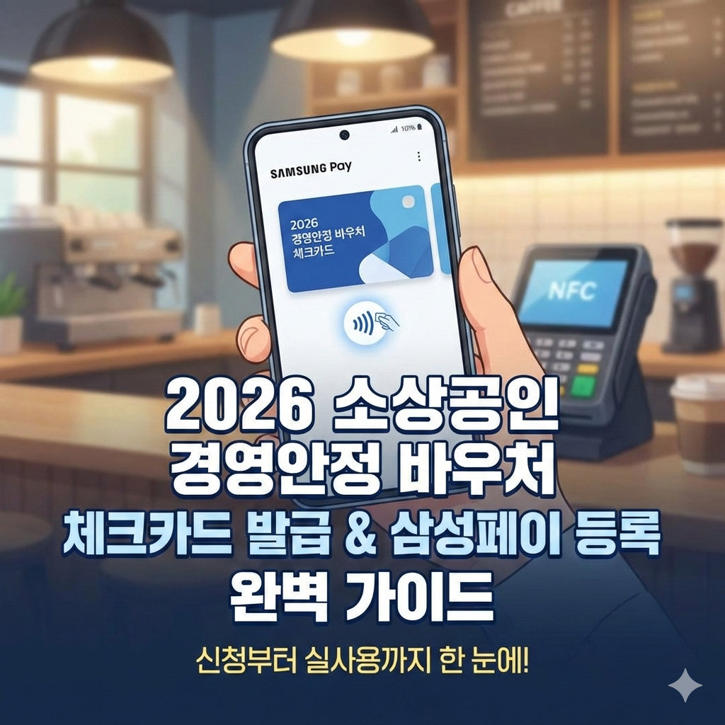 2026 소상공인 경영안정 바우처 체크카드 발급부터 삼성페이 등록까지 완벽 가이드