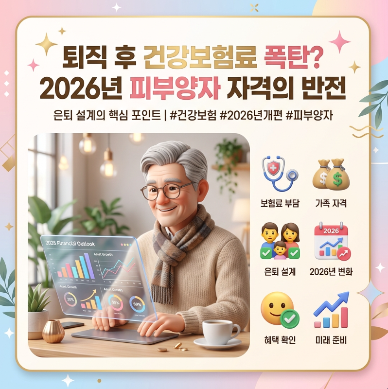 은퇴 후 건강보험료 피부양자, 2026년 요건 오해와 진실 3가지