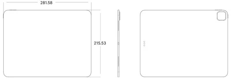 애플-13인치-OLED-아이패드-프로-도면