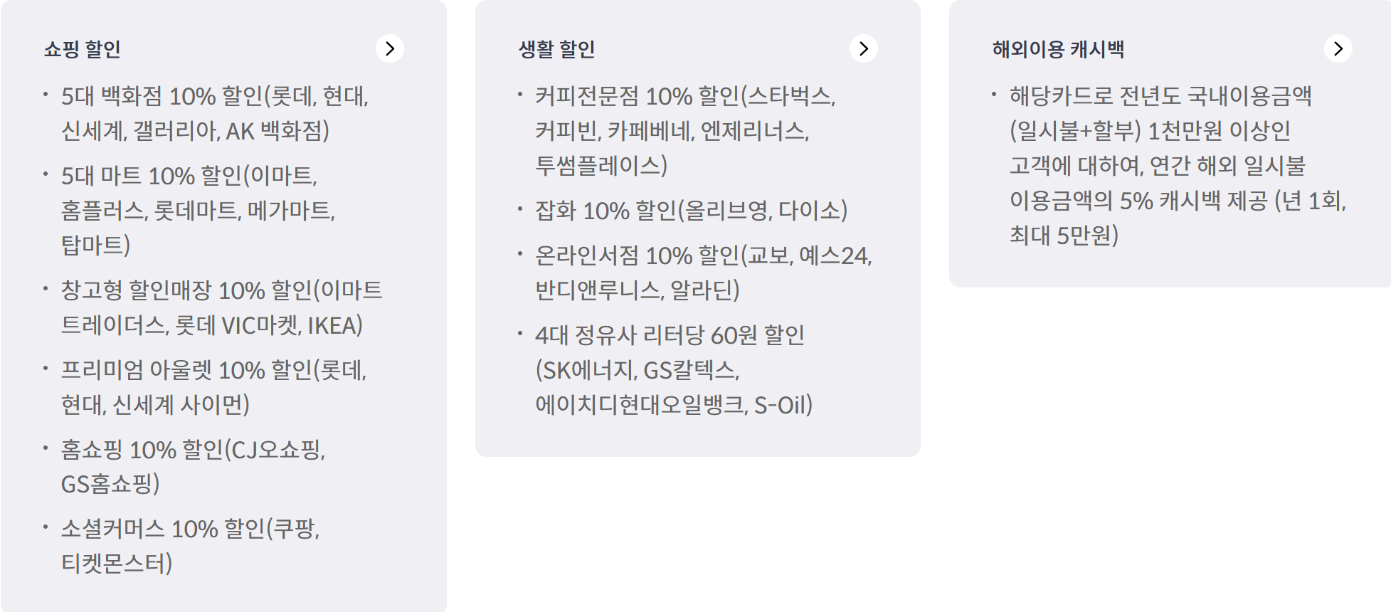 쇼핑 카드 혜택 싹 다 정리 & 추천 (2025최신)