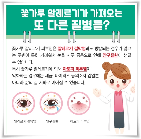 "꽃가루 알레르기" 꽃보다 알레르기로 고생하는 분을 위한 생존 가이드!