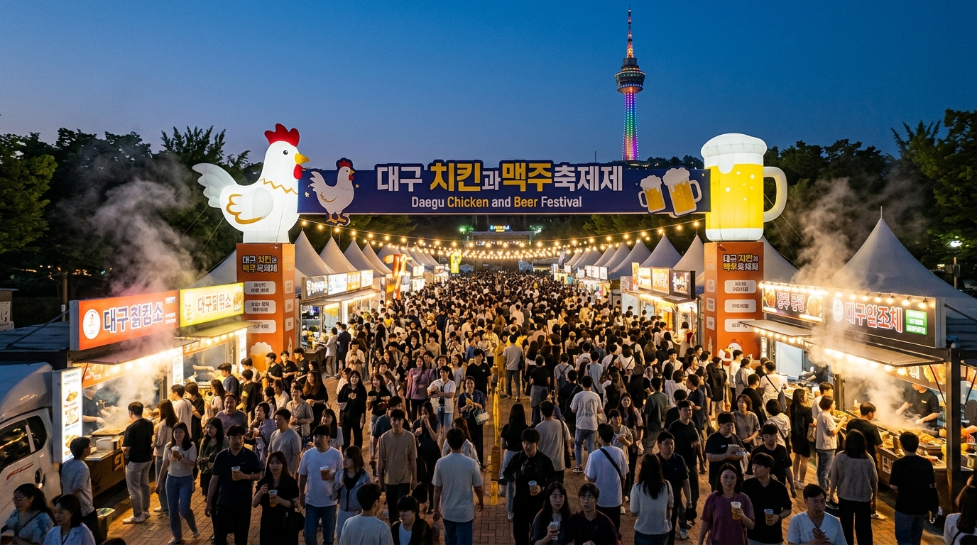 대구 치맥페스티벌 2026 총정리! 일정&middot;입장료&middot;라인업&middot;주차까지 한눈에