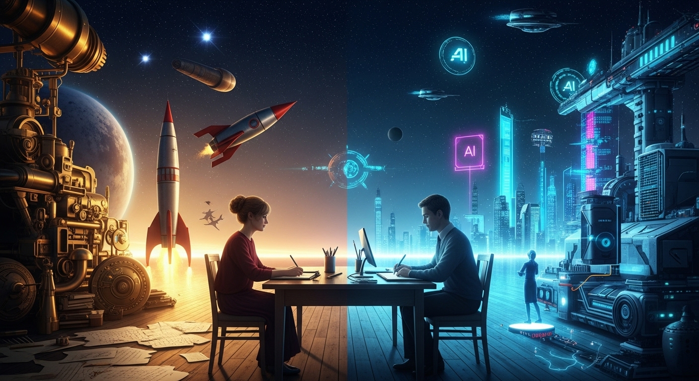 고전SF vs 현대SF 작가 관련 사진