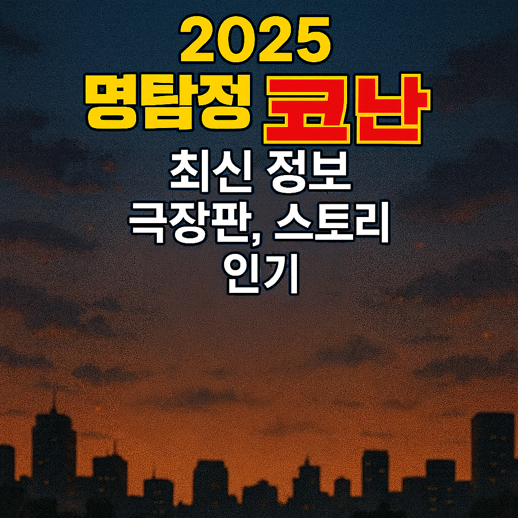 2025 명탐정 코난 최신 정보 (극장판, 스토리, 인기)