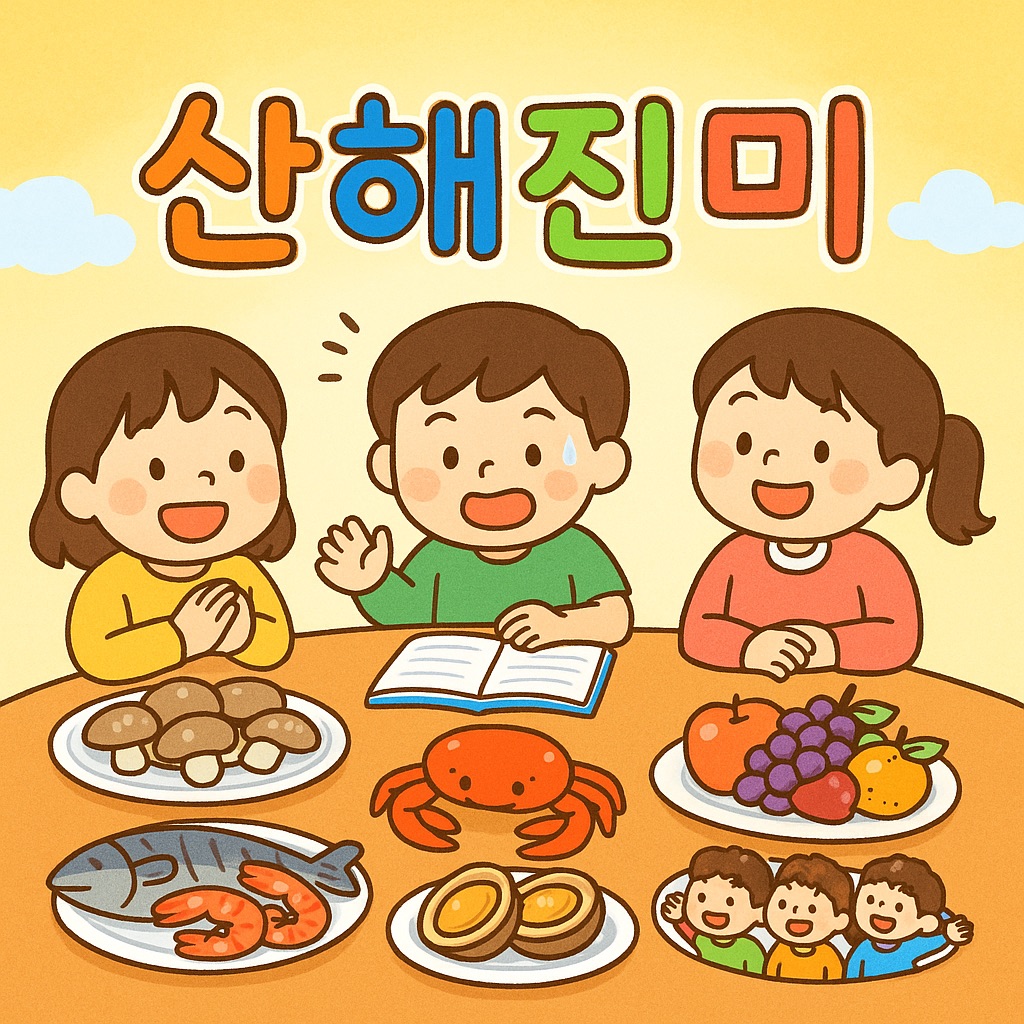 산해진미 사자성어 그림