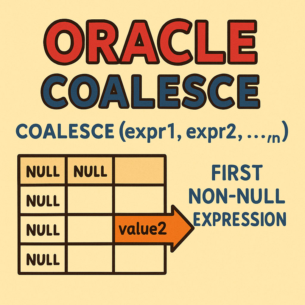 오라클 COALESCE() 함수로 복잡한 CASE 문 없이 NULL 처리하기