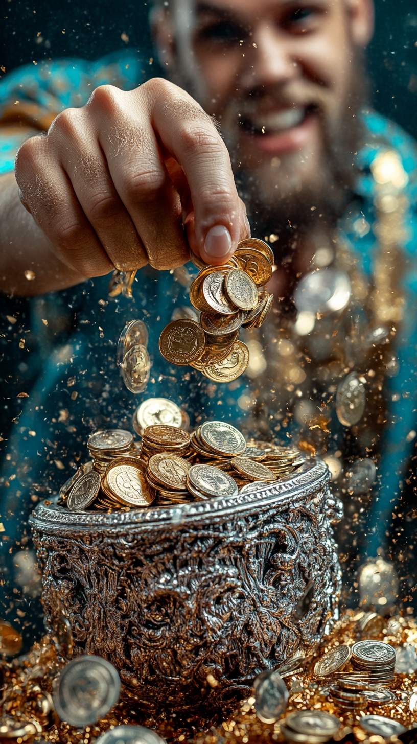 돈을 쓰는 이미지