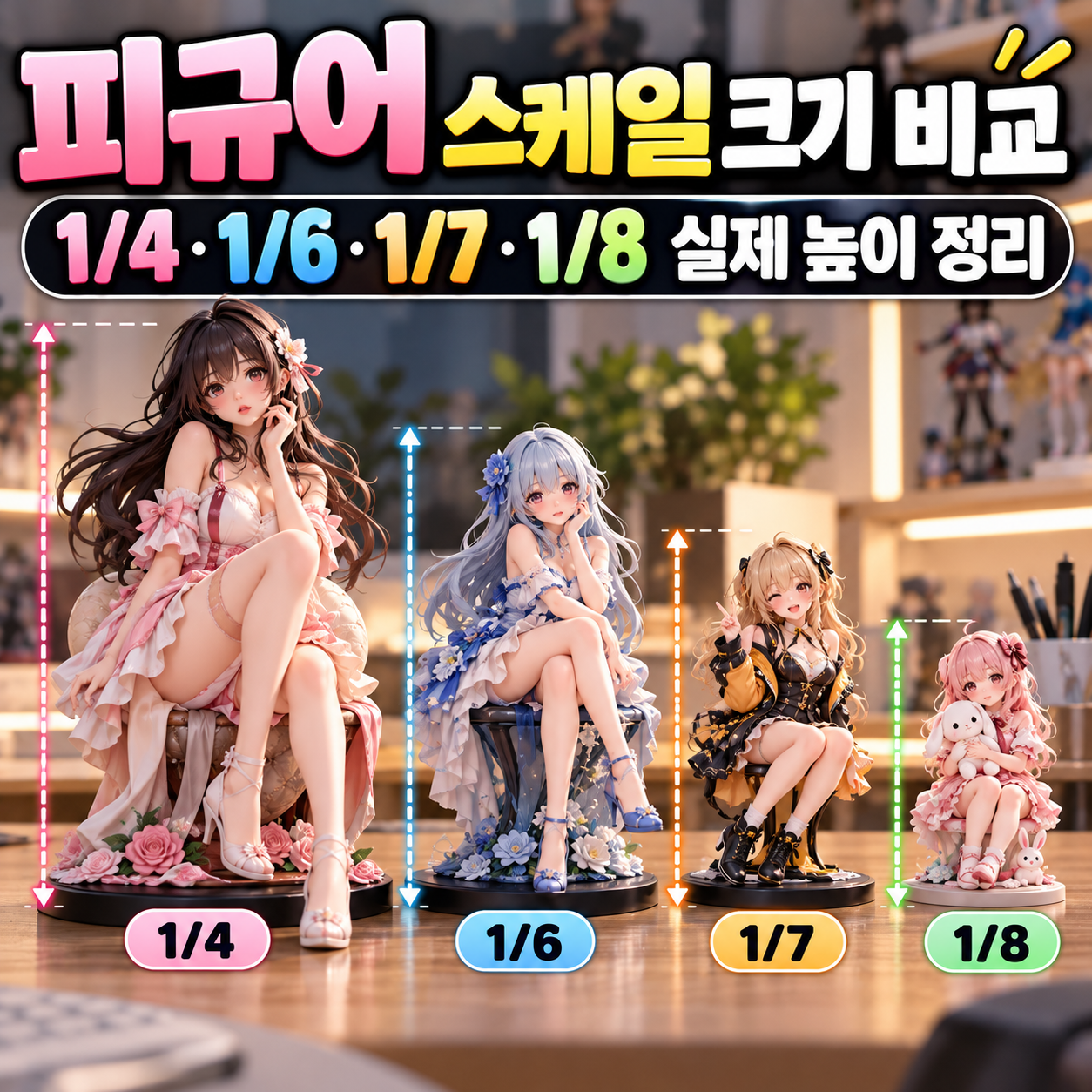 피규어 스케일 크기 비교