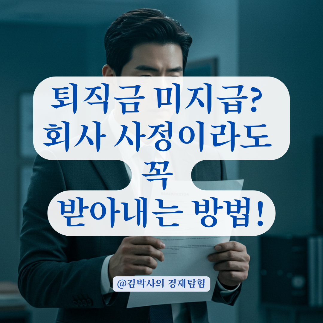 회사 사정 이유로 미뤄지는 퇴직금, 확실하게 돌려받는 절차 요약.