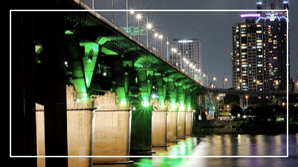 한강 야경 이미지