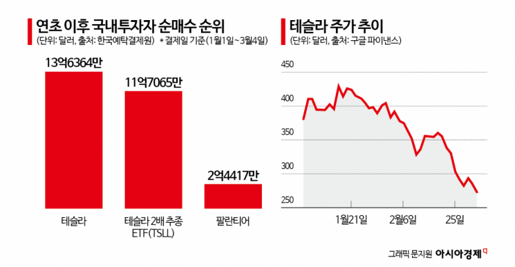 테슬라 주가 추이