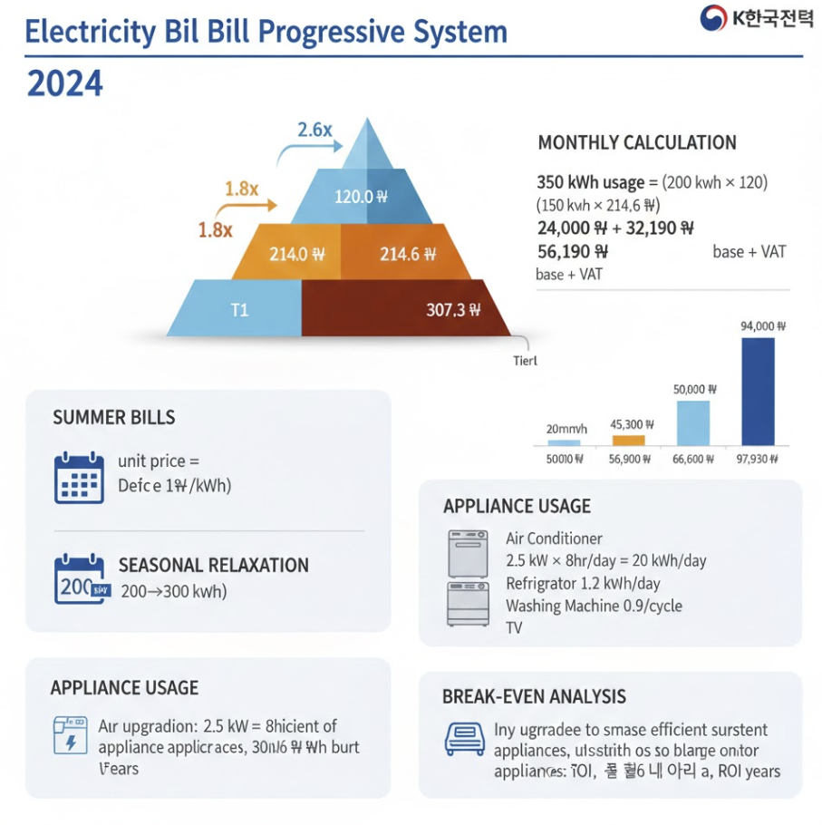 전기요금 누진제 완전 분석, 구간별 단가 계산법과 2024년 절약 전략