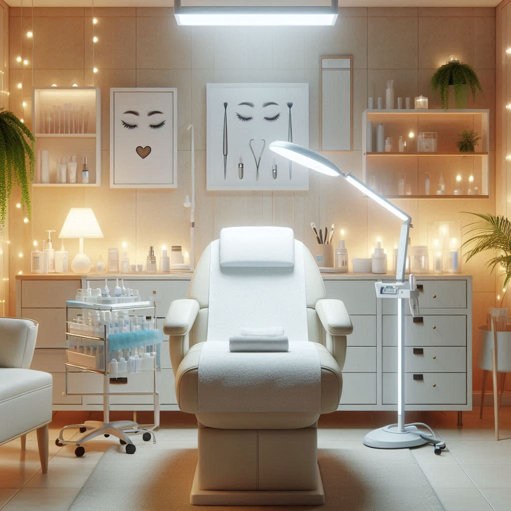 피부,체형관리 샵 배경