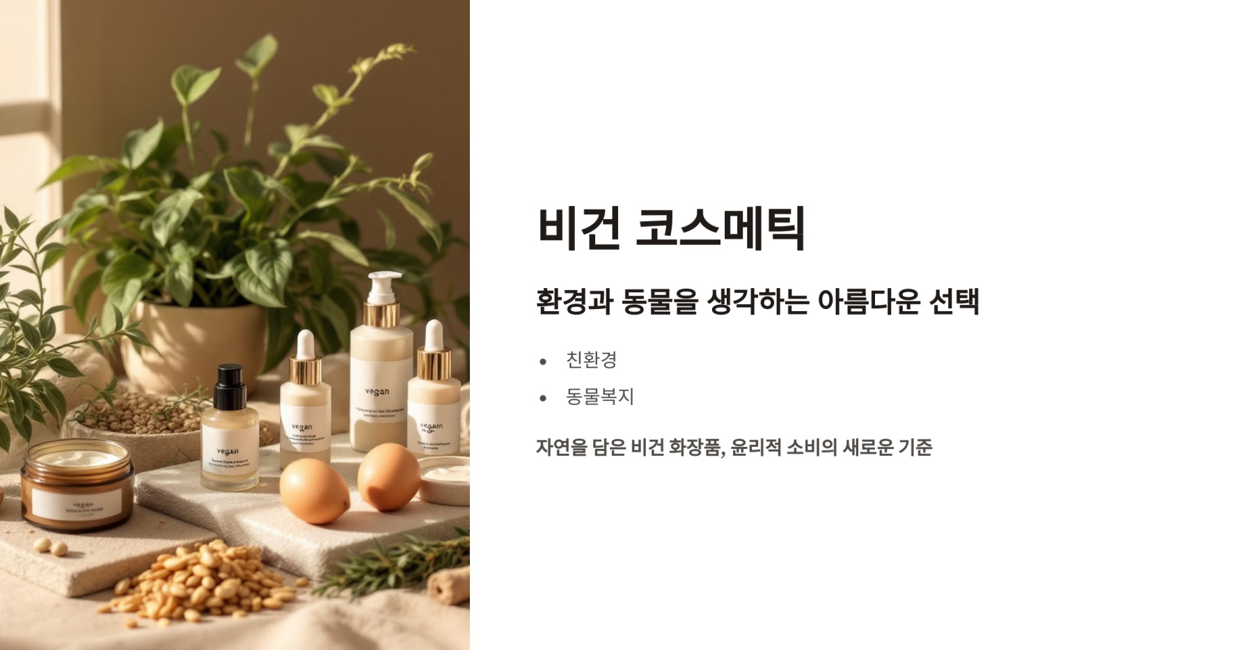 비건코스메틱_환경과 동물을 생각하는 아름다운 선택