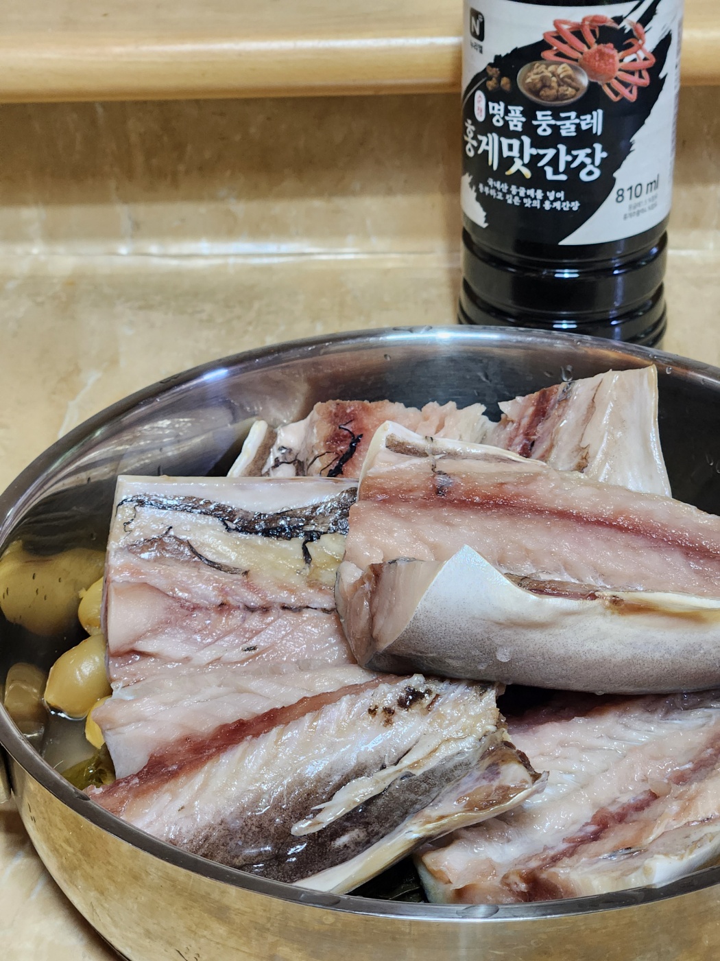 쌀뜨물알타리묵은지고등어찜