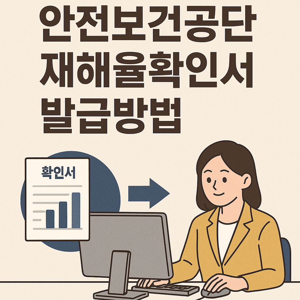 안전보건공단 재해율 확인서 발급방법을 안내드리겠습니다.
