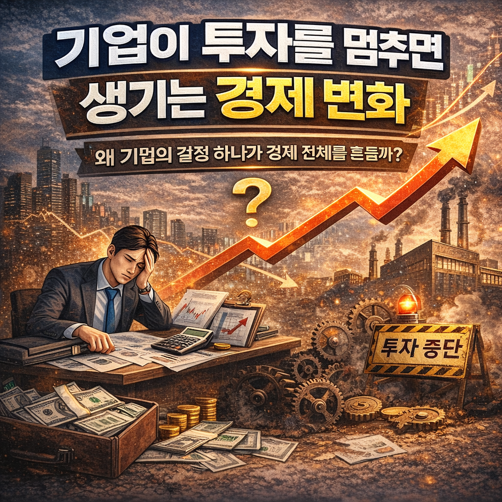기업이 투자를 멈추면 생기는 경제 변화