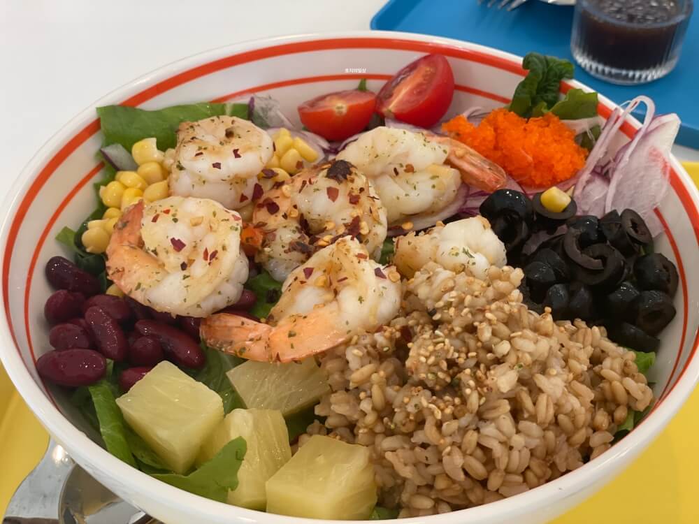 수원 호매실 맛집 샐러드 식당 - 갈릭 쉬림프 샐러드