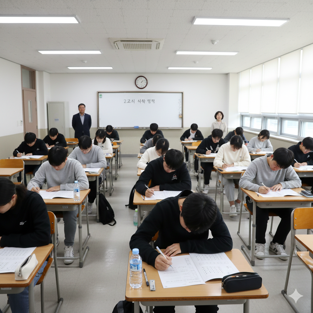 수능 고사장 모습