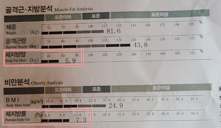 인바디 체지방률