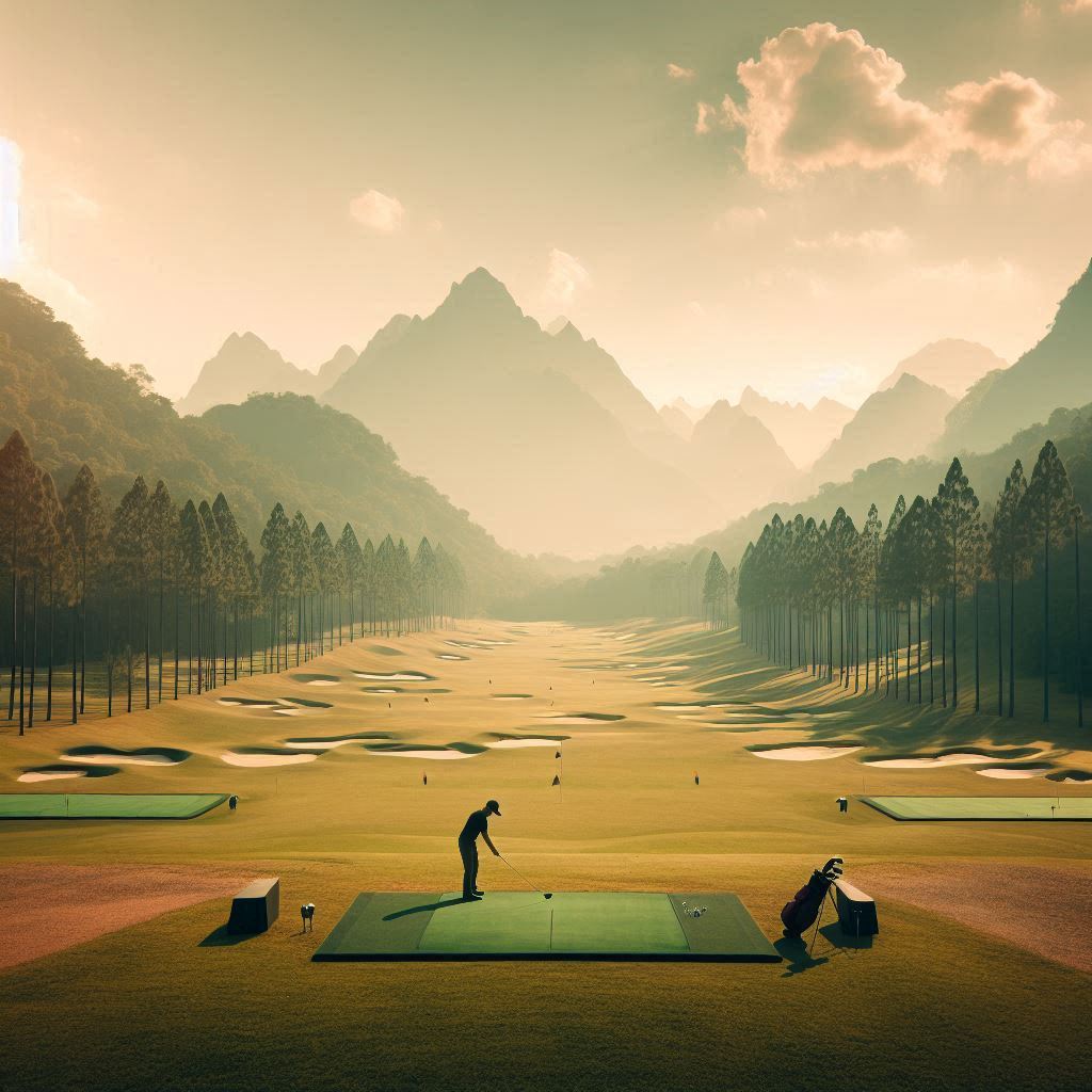 실외골프연습장 배경