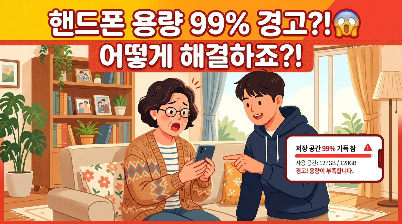 "엄마, 저장 공간이 99%야" 아들한테 혼난 뒤 스마트폰이 달라졌습니다