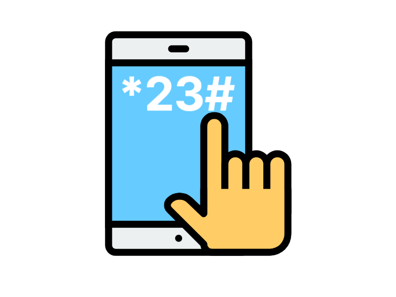 *23# 핸드폰에서 누르는 사진