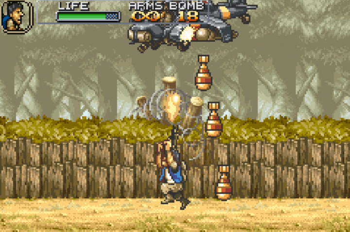 하늘에-떠있는-비행기를-향해-총을-발사하는-화면