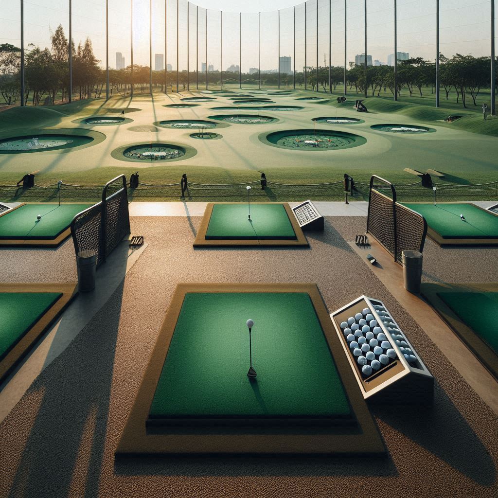 실외골프연습장 배경