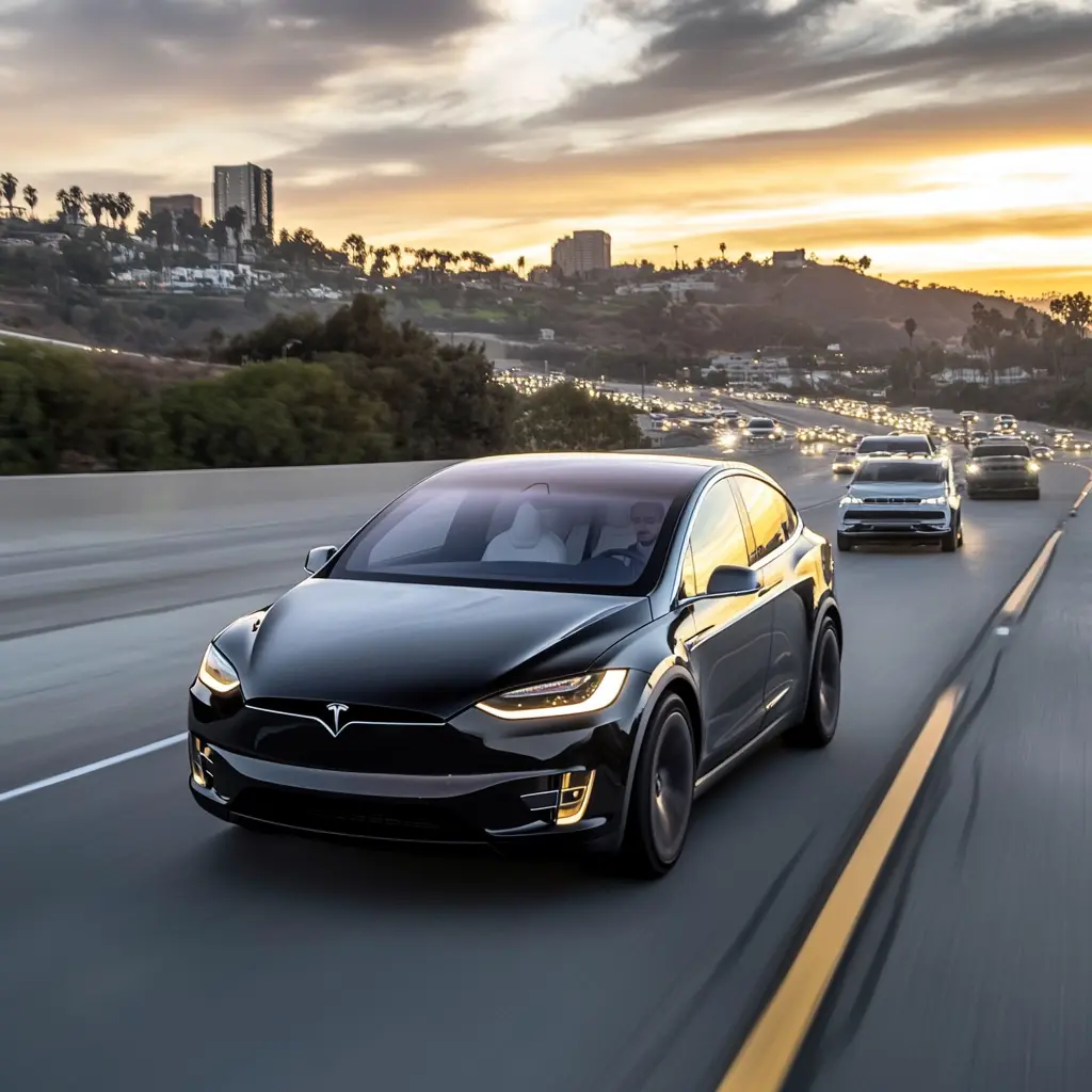 신혼부부 전용 자동차 장기렌트하여 운전중인 자동차 이미지