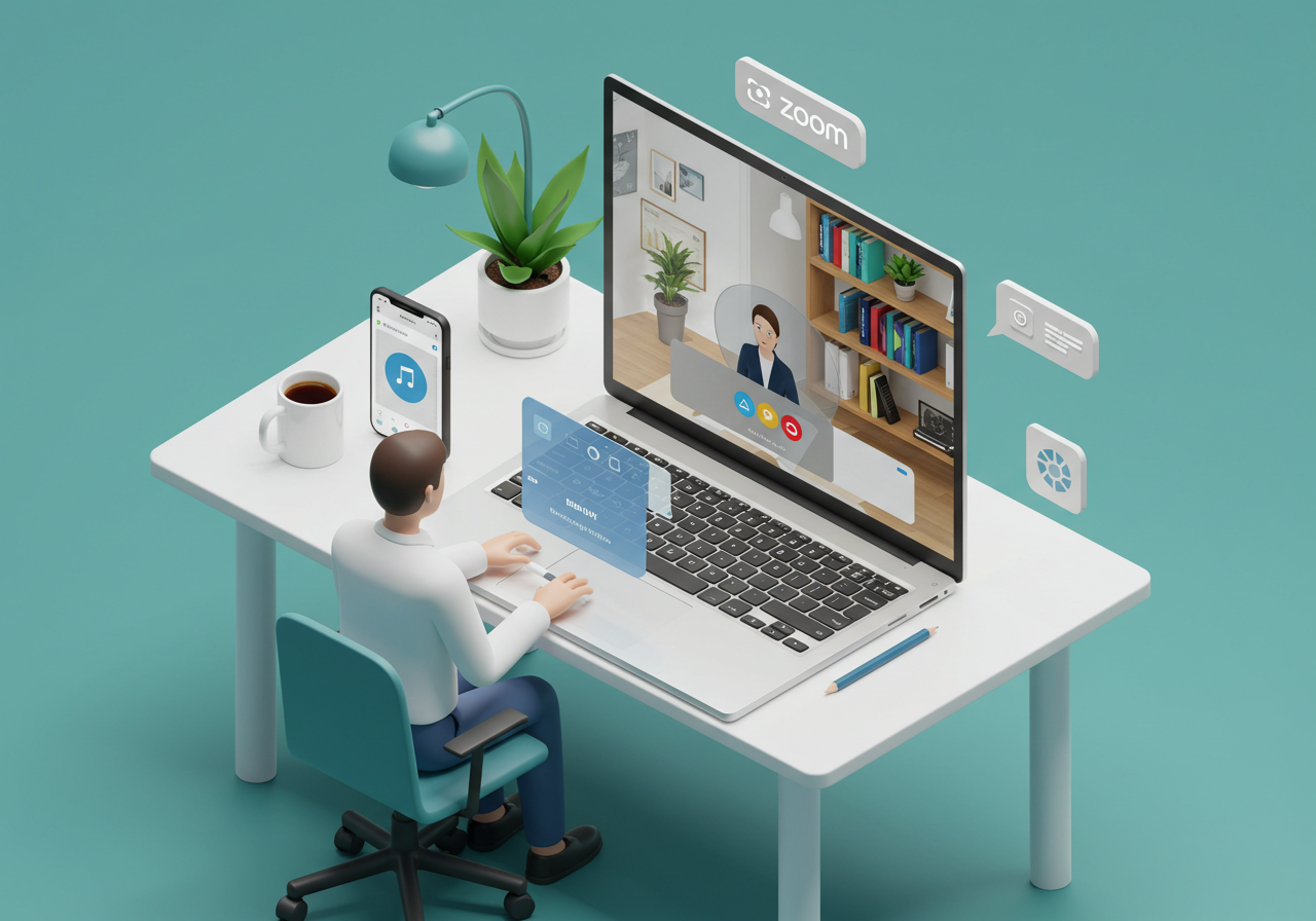 줌 Zoom 배경화면 설정 초간단 PC &amp; 모바일 완벽 정복!