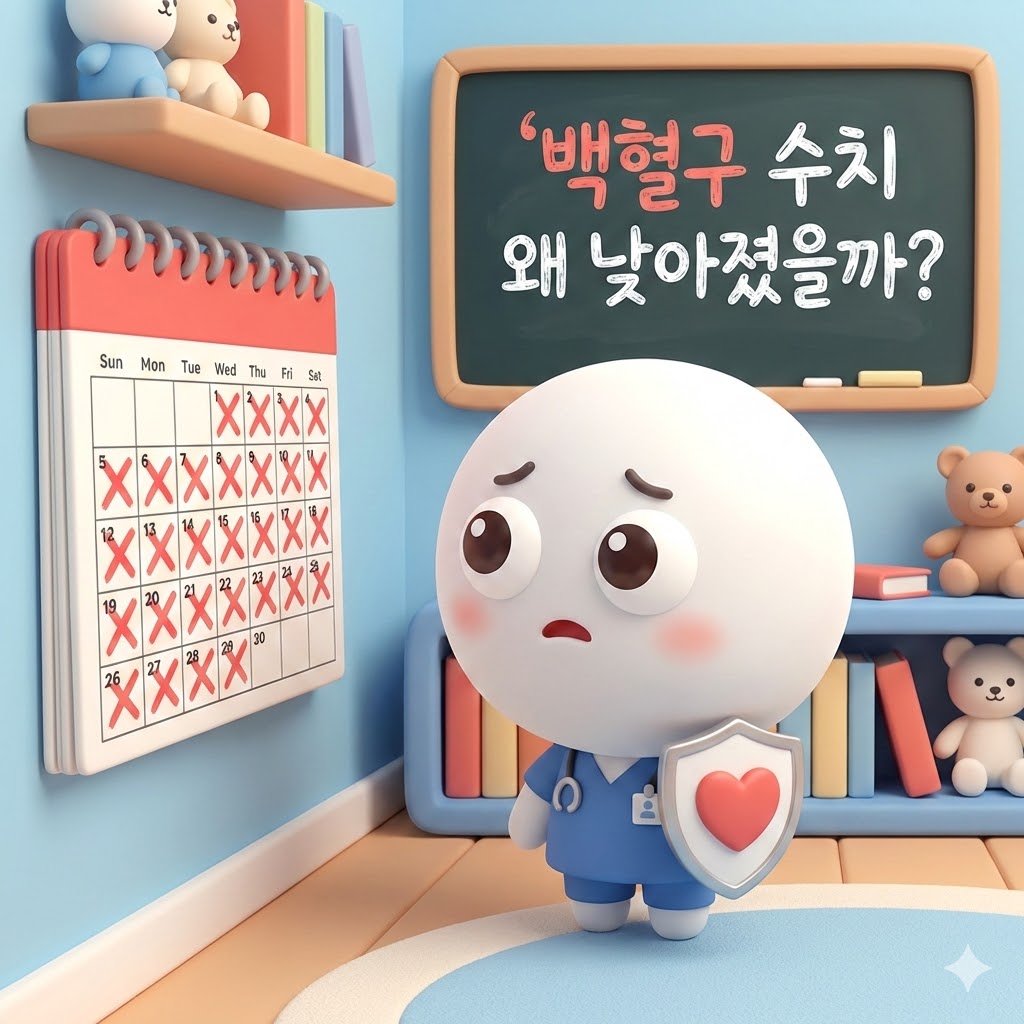 백혈구 수치, 백혈구 감소, 낮은 백혈구 원인, 면역력 저하, 호중구 감소증, 백혈구 높이는 음식, 백혈구 검사, 혈액 검사 이상, 면역 세포, 잦은 감염 원인