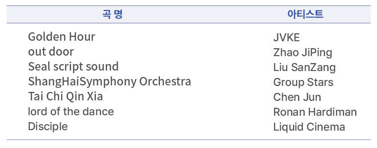 해외초청불꽃쇼 음원리스트