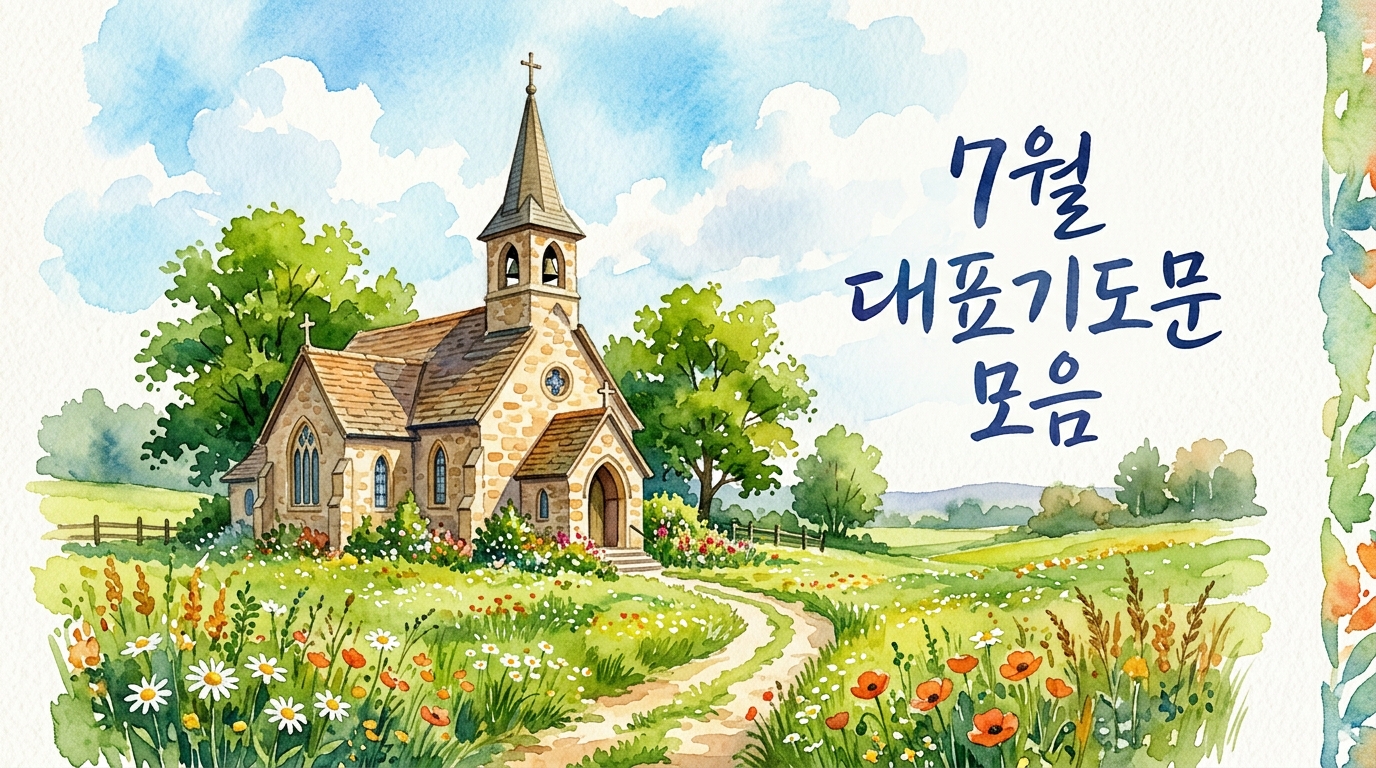7월 첫째주일 낮예배 대표기도문 ❘ 7월 대표기도문