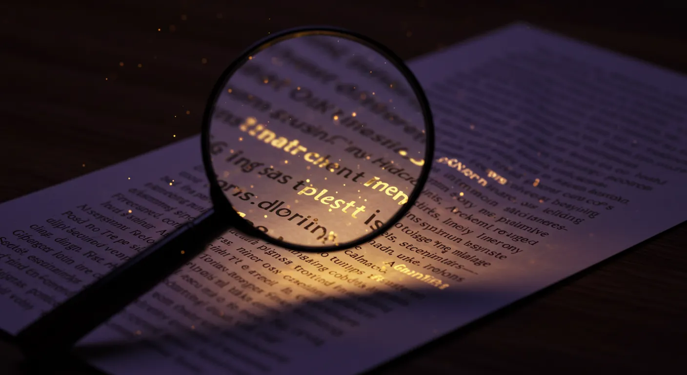 작은글씨를 돋보기로 보고있는 모습 이미지