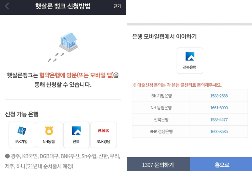 햇살론뱅크-신청방법
