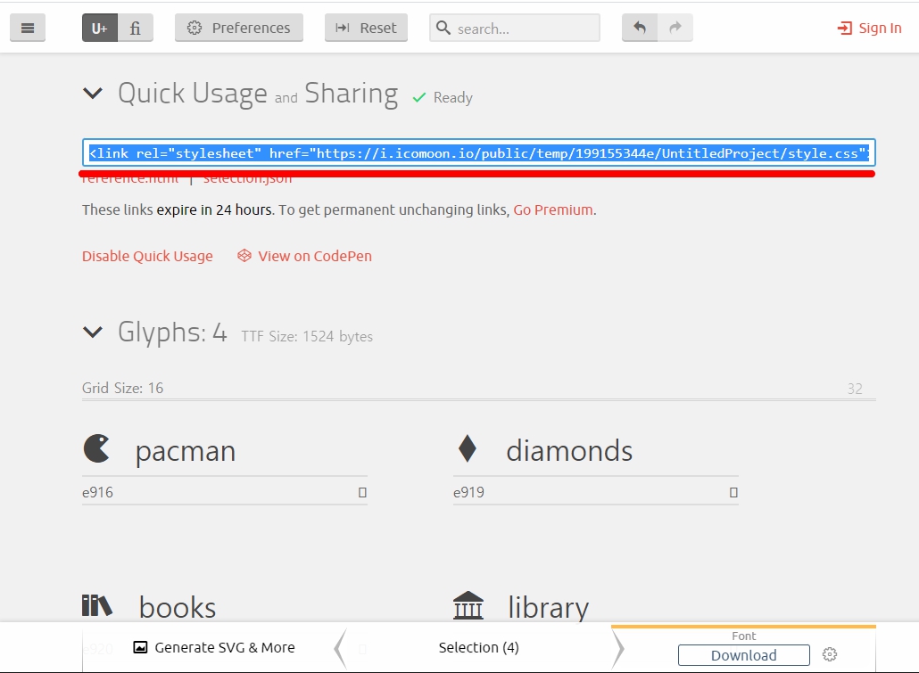iconmoon 폰트 아이콘 사용법