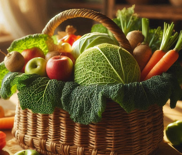 식이섬유가 많은 채소와 야채