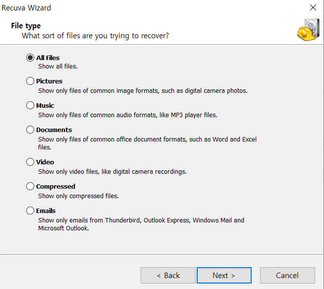 레쿠바 원하는 파일 선택하기