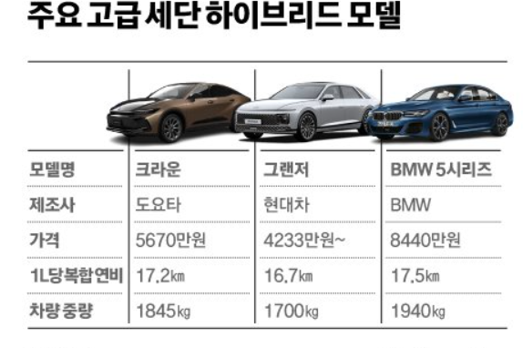 주요차량비교