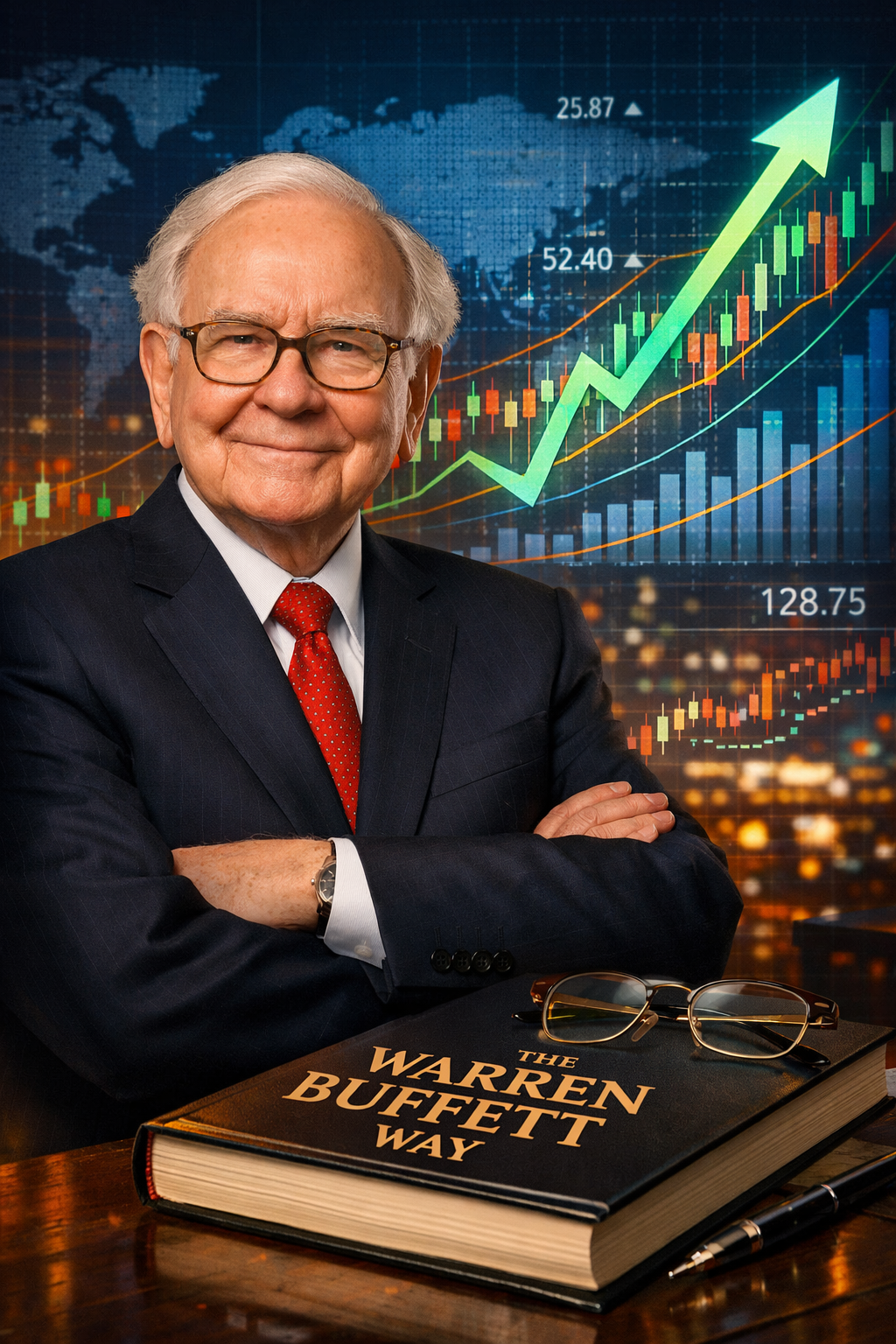 워렌 버핏과 금융차트