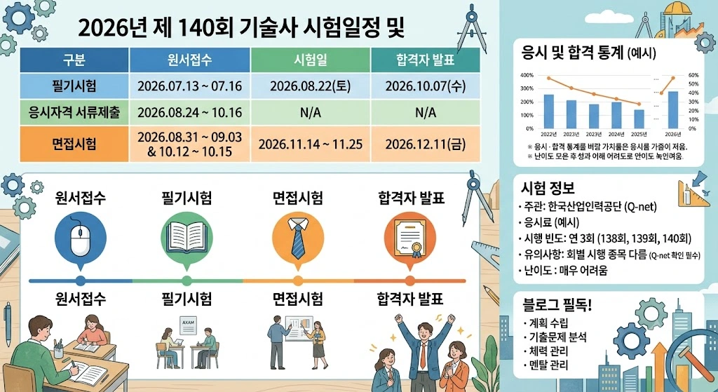 2026년 국가기술자격 기술사 140회 시험일정과 취득 이유, 실전 활용법 완벽 가이드