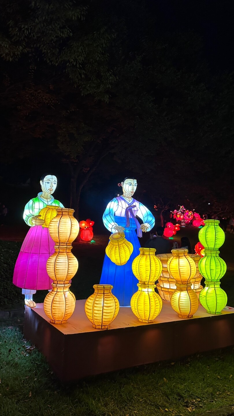 진주남강유등축제 분위기 