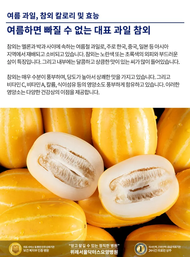 참외 효능 및 영양 정보 섭취 효과 정리_1