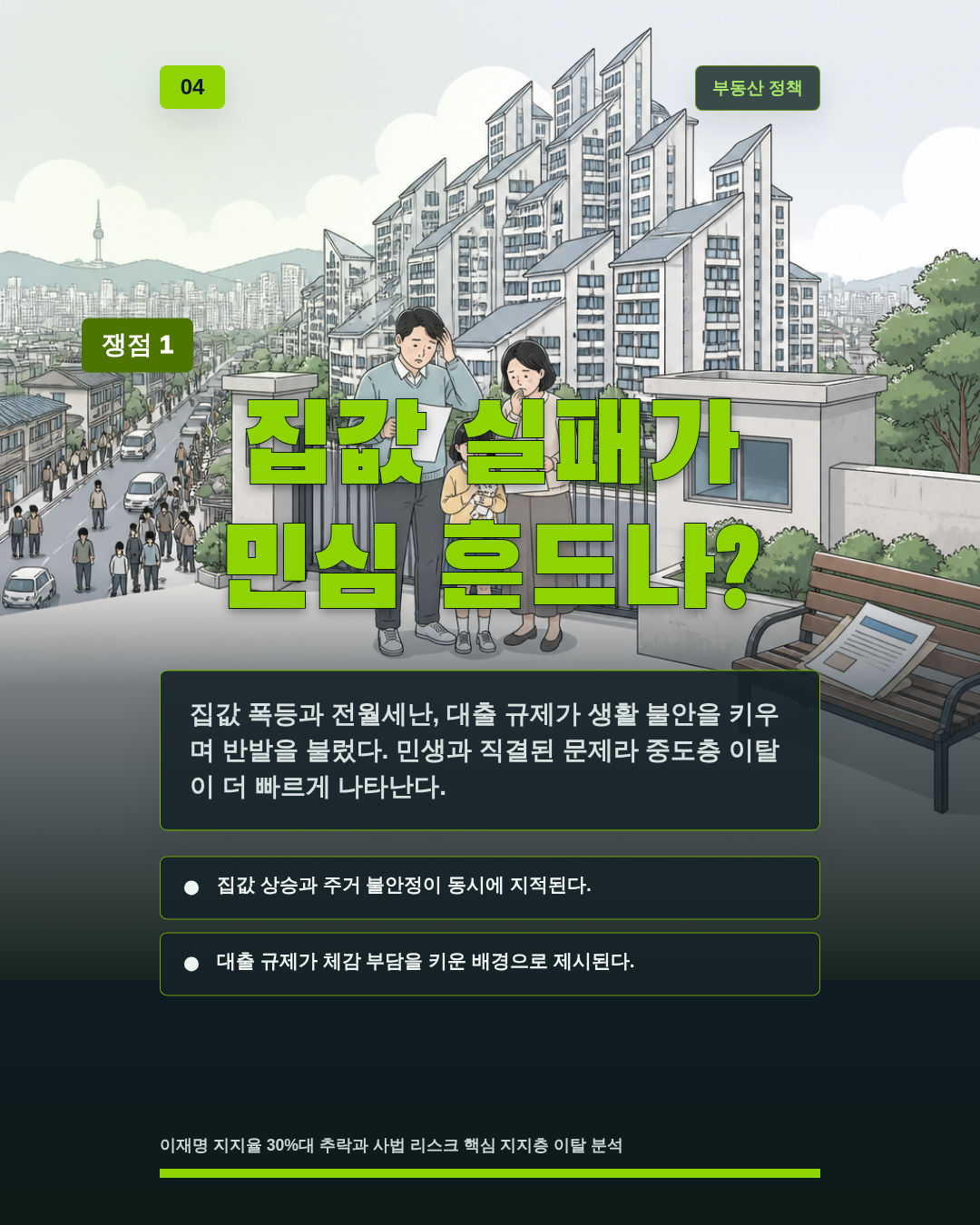 집값 실패가 민심 흔드나?