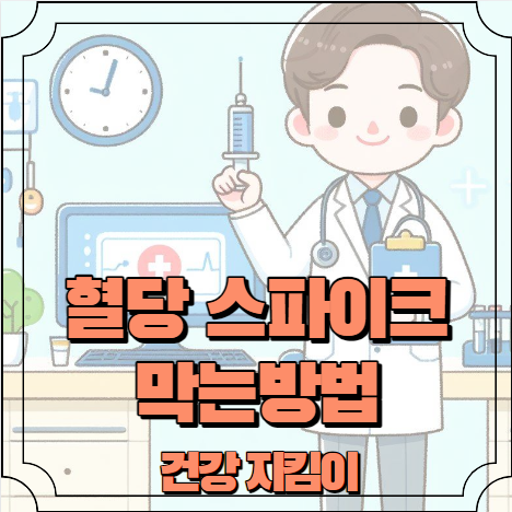 혈당 스파이크 막으려면 혈당잡기