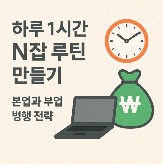 하루 1시간 N잡 루틴 만들기 배너 이미지